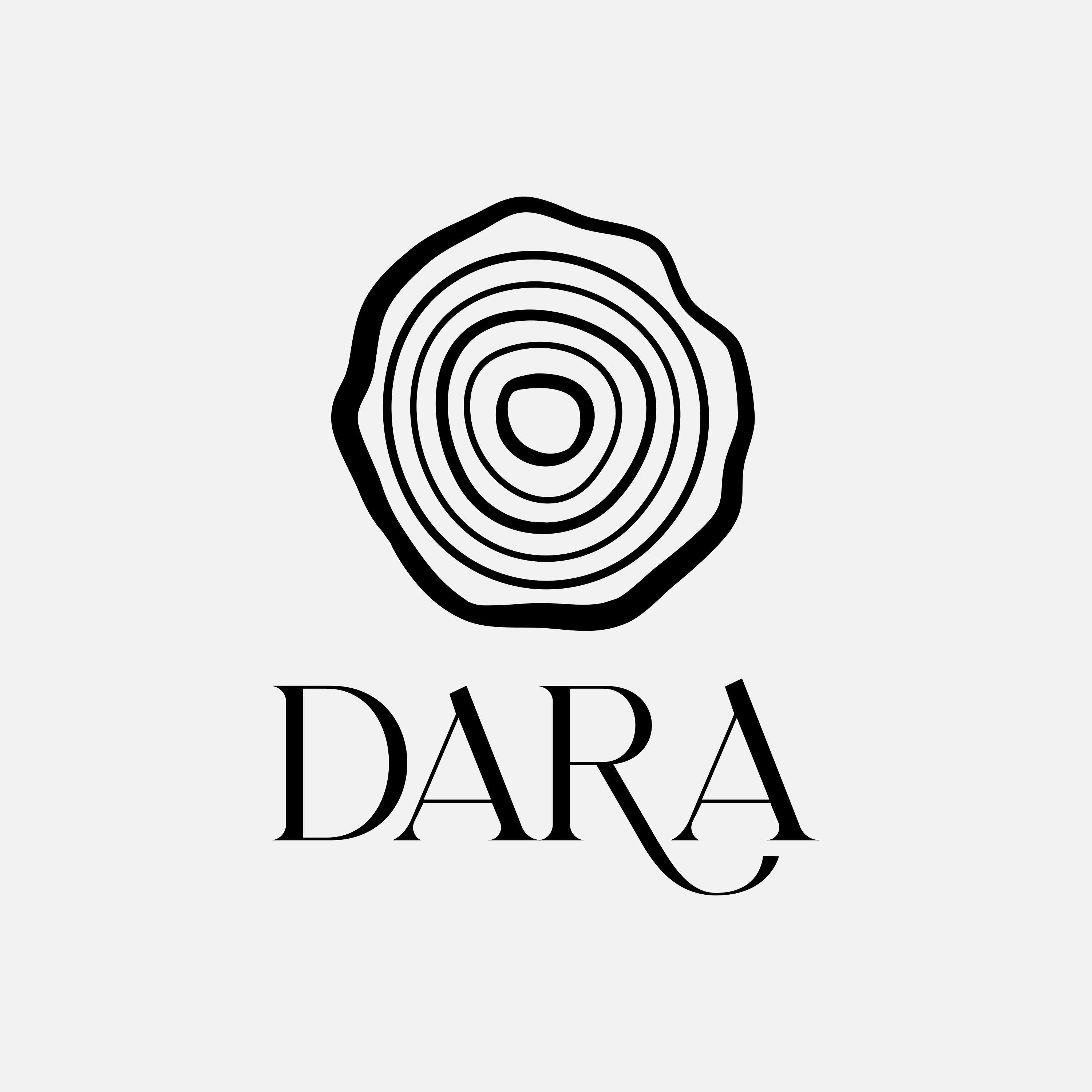 The DARA logo: the rings of a tree above the word DARA.